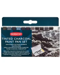 Derwent Tinted Charcoal Paint Pan Set