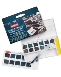 Derwent Tinted Charcoal Paint Pan Set