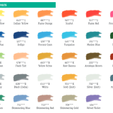 FW Artists Acrylic Inks Colour-chart