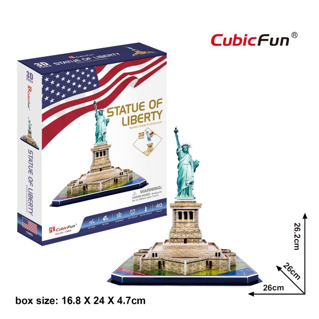 Statue of Liberty 3D Puzzle 39 Piece Crafty Arts