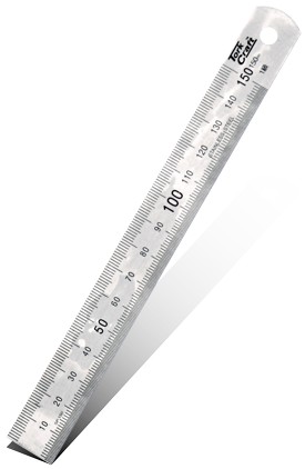 Yaju Thick Steel Ruler Steel Ruler 20cm Drawing Ruler (1pcs
