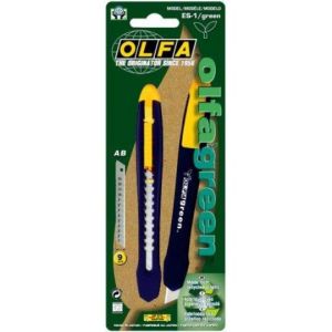 Olfa 9mm green cutter made with recycled plastic