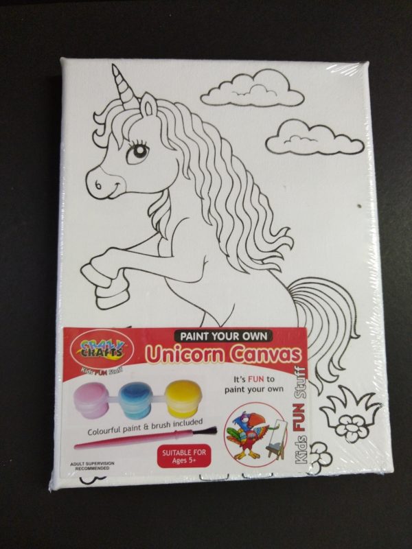 Unicorn canvas Crazy Craft painting