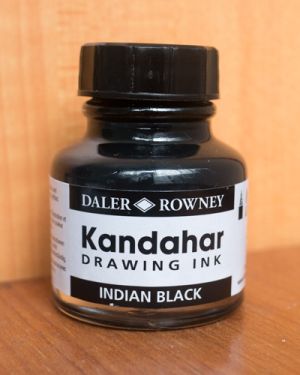 Daler Rowney Kandahar Drawing Ink – Indian Black