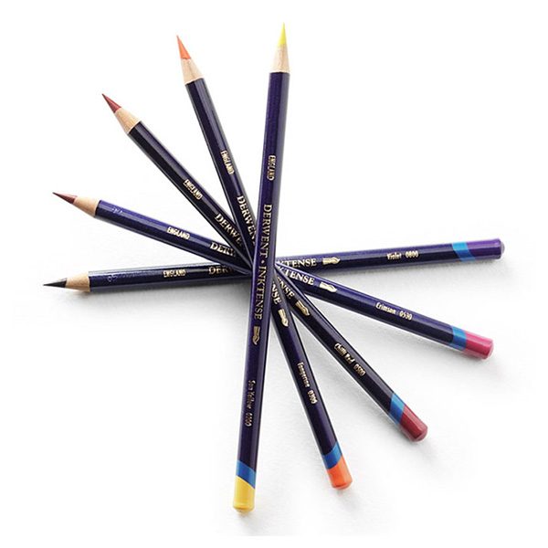 Derwent Inktense individual colour pencils