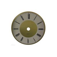 Clock Dial 110mm Roman Gold And White