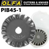 Olfa Rotary Blades PIB45-1 (Pinking)
