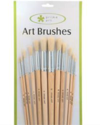 Round Bristle Brush Set (12PC) – Prime Art