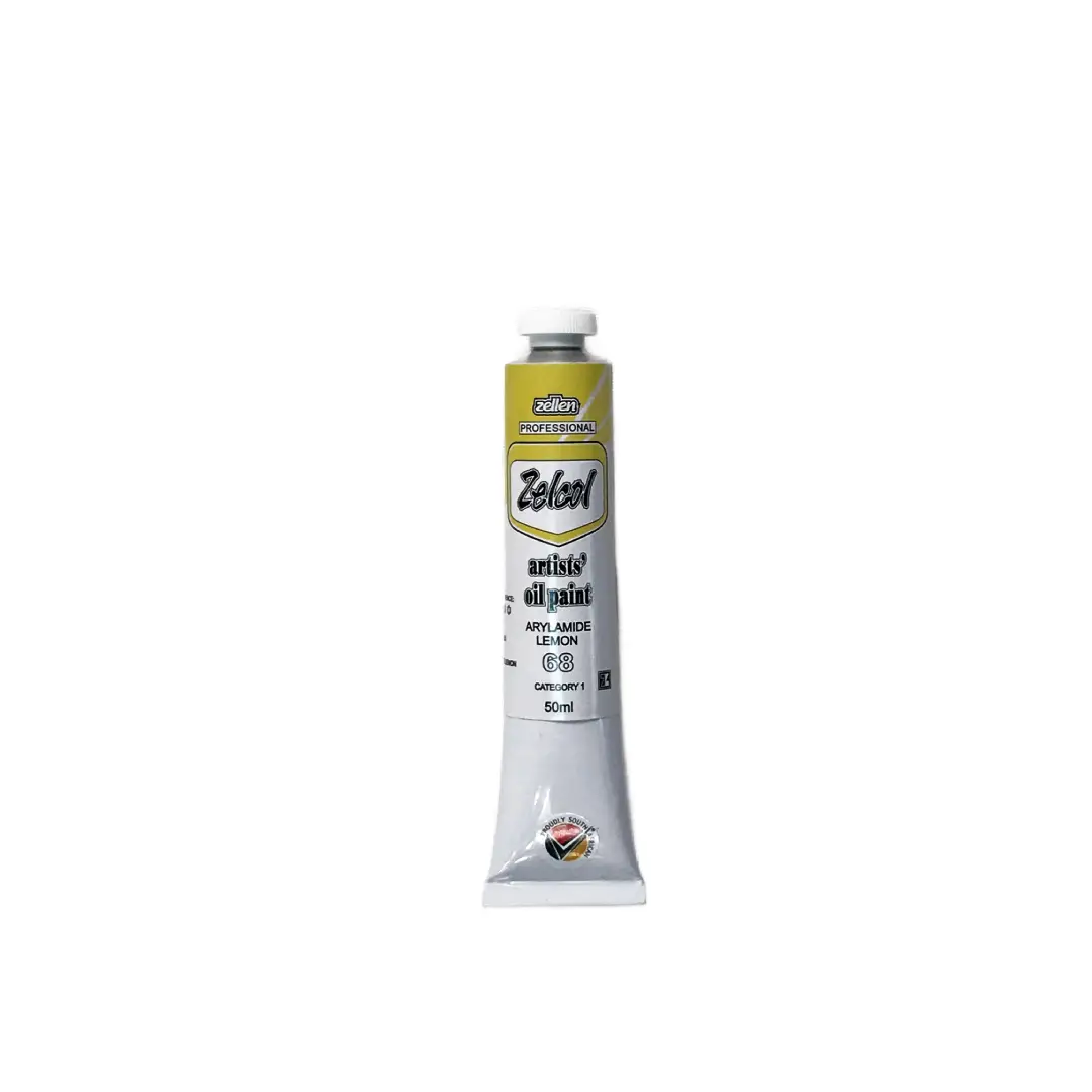 Zelcol Oil Paint 50ml - Arylamide Yellow
