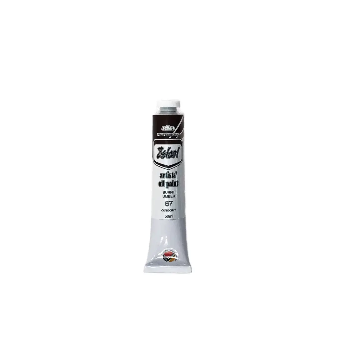 Zelcol Oil Paint 50ml - Burnt Umber