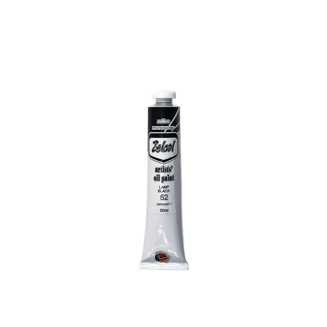 Zelcol Oil Paint 50ml - Lamp Black