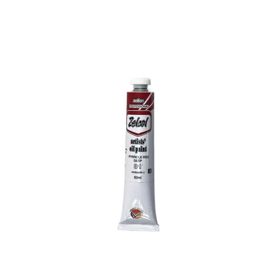 Zelcol Oil Paint 50ml - Pyrrole Red