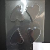 Plain hearts soap mould