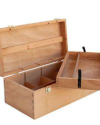 Wooden Artbox with Removable Tray