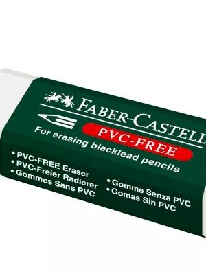 white PVC-free eraser by Faber Castell