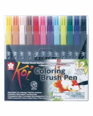 Colouring Brush Set (12 Pens) – Koi