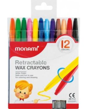 Retractable Wax Crayons (Set of12) – Monami