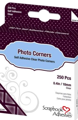 250 clear photo corners in a box
