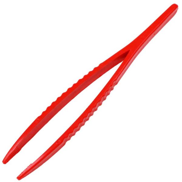 Tweezers Plastic Red