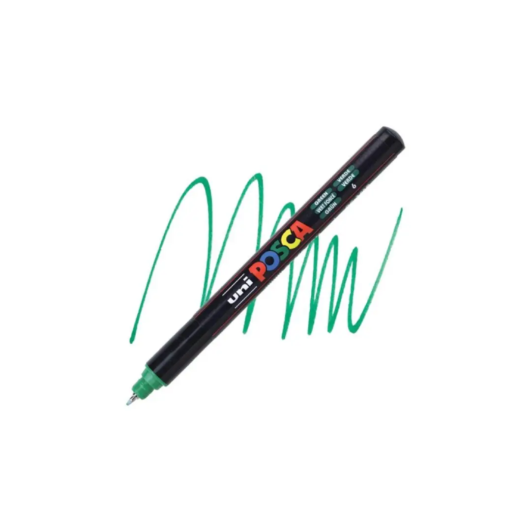Posca Paint Markers - PC 1MR Green