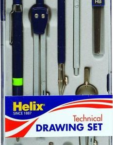 Technical drawing set 9 piece by Helix