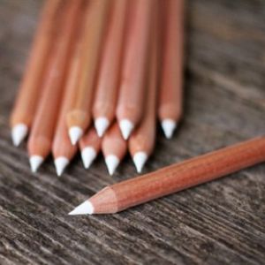 White charcoal pencil