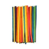Wood Sticks Round Coloured 50 Piece