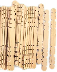 Wood Sticks Shaped Natural – 50 Piece