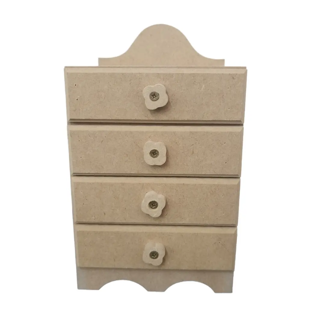 Wooden Mini Chest - 4 Drawers