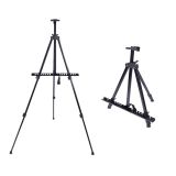 Black adjustable aluminium easel different adjustments