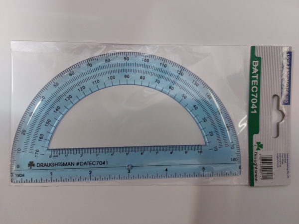180degrees 15cm protractor by Draughtsman