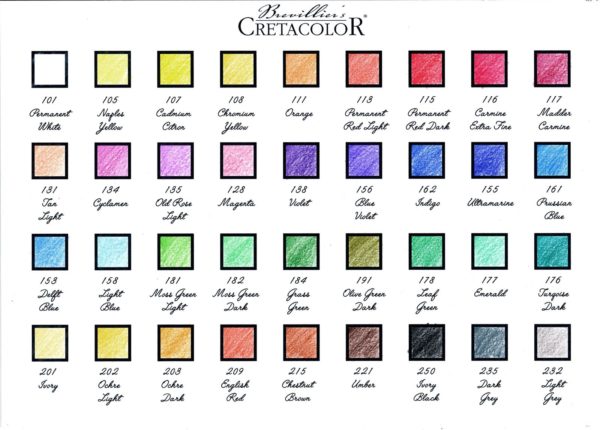 Karmina colour chart
