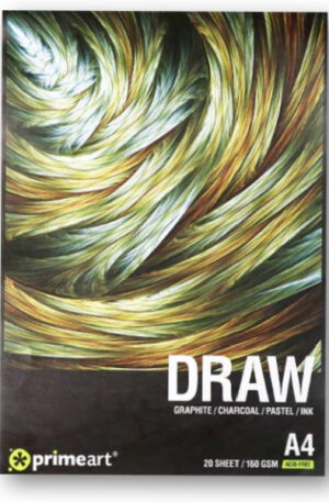 Prime Art Draw Pad 160g available in A4, A3 & A2