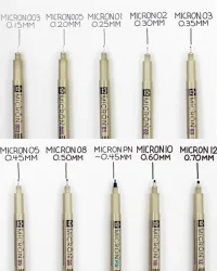 Sakura Pigma Micron & Graphic Drawing Pens