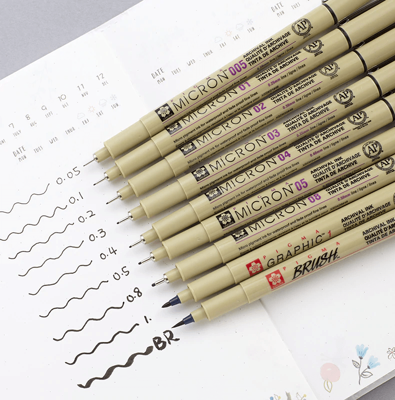 Sakura Pigma Micron Graphic Drawing Pens 1st Choice For Archival