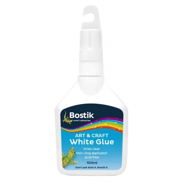 Bostik Arts & Crafts White Glue available in 100ml, 1lt and 5lt