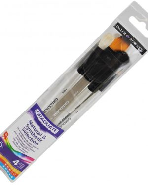 Daler Rowney Graduate Natural&Synthetic Brushes (4PC Set)