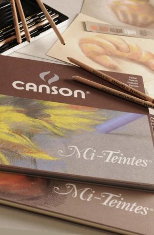 Canson Mi-Teintes Pastel Pads in brown and grey tones