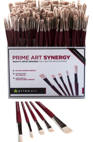Prime Art's Synergy 6039 Brushes in various sizes