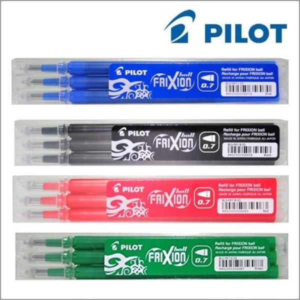 Pilot Frixion Refills available in 0.5mm and 0.7mm
