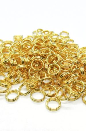 20g Gold double jump rings