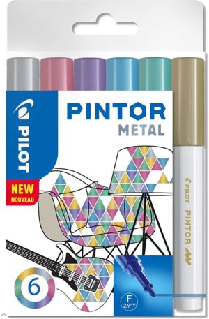 Metallic set of Pilot Pintor markers