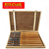 8 Piece chisel turning set