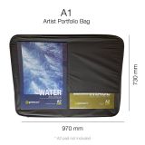 Artist Portfolio Bag with Ringbinder & Pockets