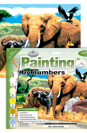 African Animals paint by numbers