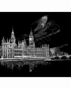 Big Ben & Parliament – Silver Engraving Art