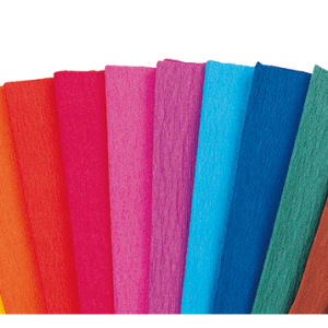 Crepe paper assorted colours by Butterfly Products