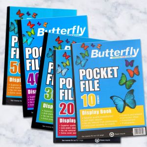 Butterfly Pocket File Display Books