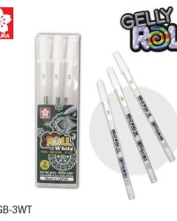 Sakura Gelly Roll White 3-Pen Set – Fine/Medium/Bold