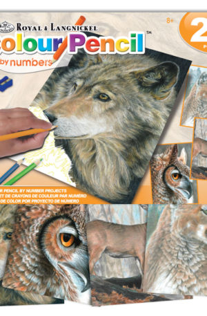 Wild life colour pencil by number